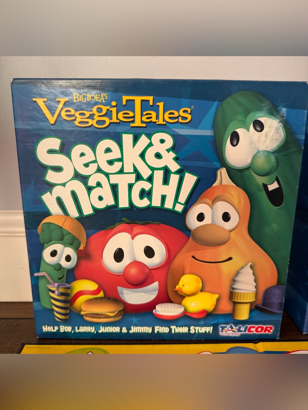 Veggie Tales 2006 Seek & Match Board Game by TaliCor Complete